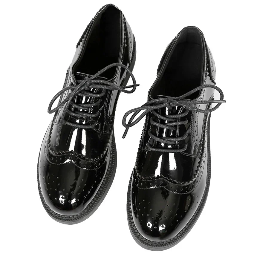 Leather Work Oxfords - 2025 Autumn Women Oxford Flats Shapes