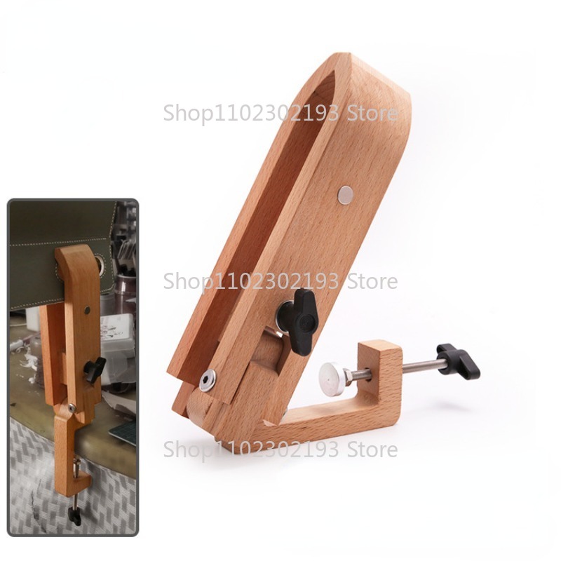 Leatherwork Tool Kit - Foldable Wooden Clamp Adjustable Wood Leather