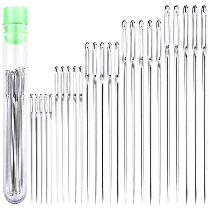 Leatherwork Tool Kit - 25 Pcs Large Eye Stitching Needles