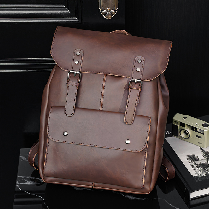 GOYN Vintage Men's Leather Bac - Leather Work Rucksack Mens 评论和价格