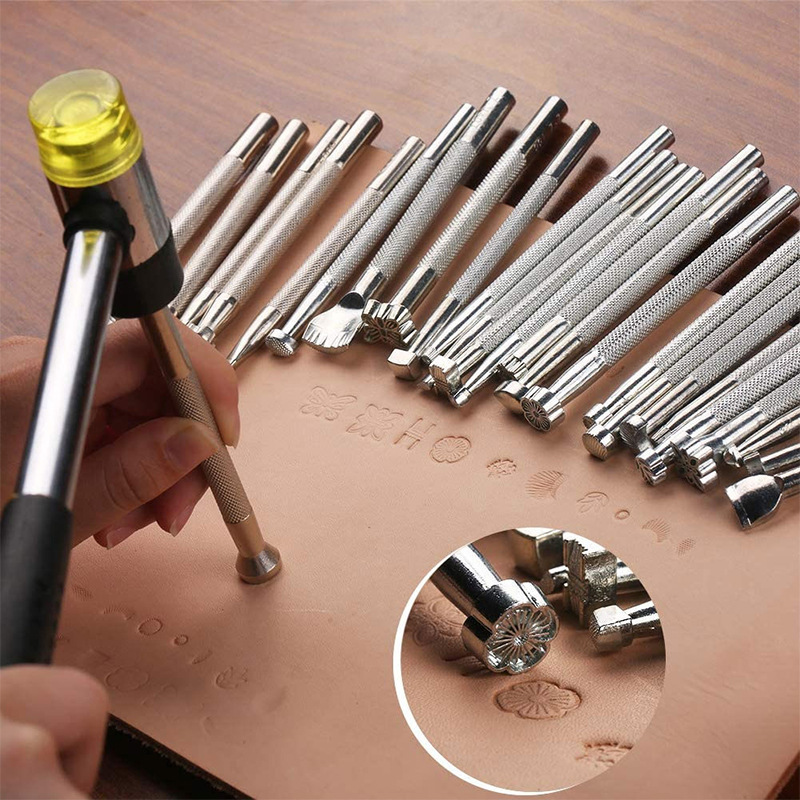 20Pcs Leather Stamping Tools L - Leatherwork Tool Kit 评论和价格