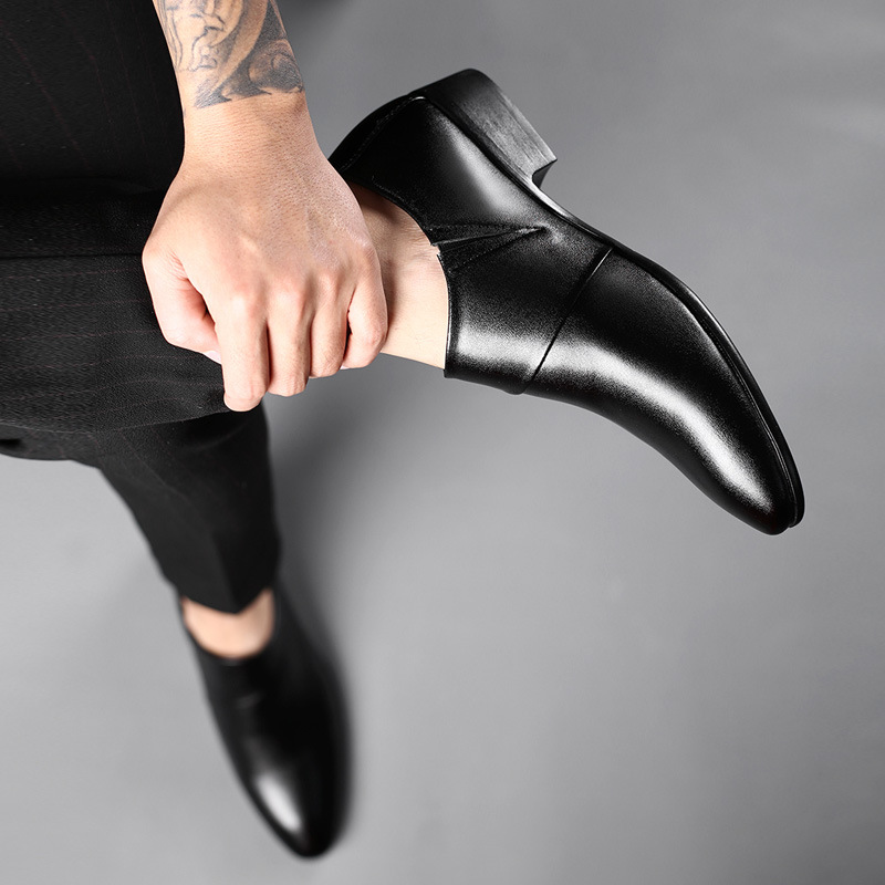 Oxfords Leather Shoes for Men  - Leather Work Oxfords 评论和价格
