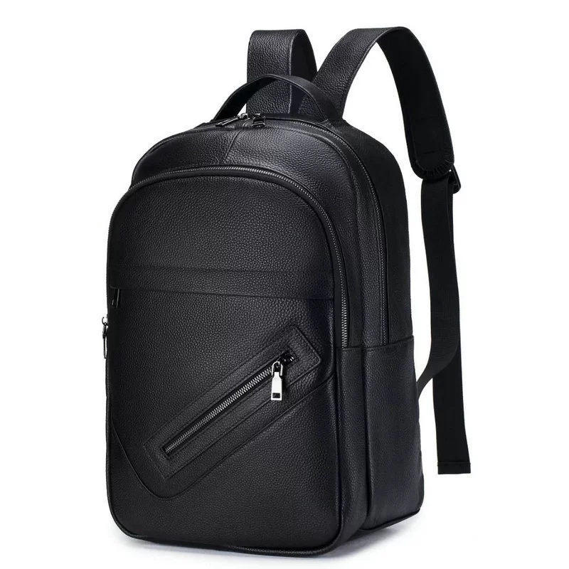 Black Genuine Leather Laptop B - Leather Work Rucksack Mens 评论和价格