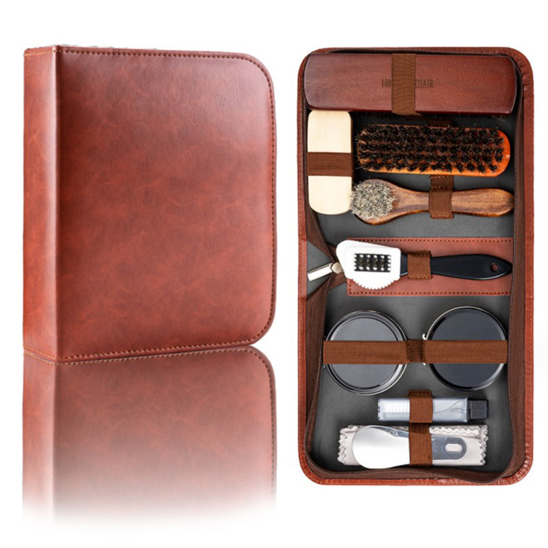 HorseHair Shoe Brush Set Leath - Leatherwork Tool Kit 评论和价格