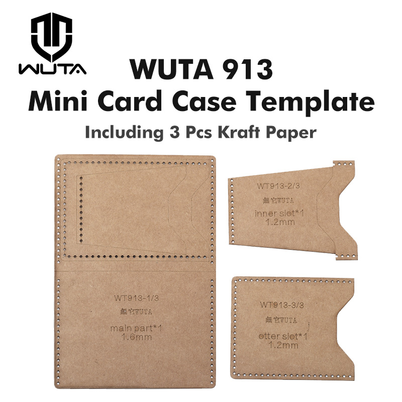 WUTA 913 Mini Card Case Kraft  - Leatherwork Tool Kit 评论和价格