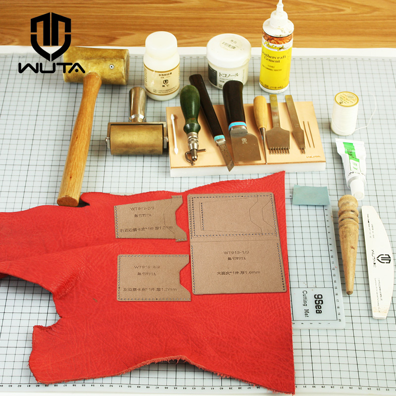 WUTA 913 Mini Card Case Kraft  - Leatherwork Tool Kit 评论和价格