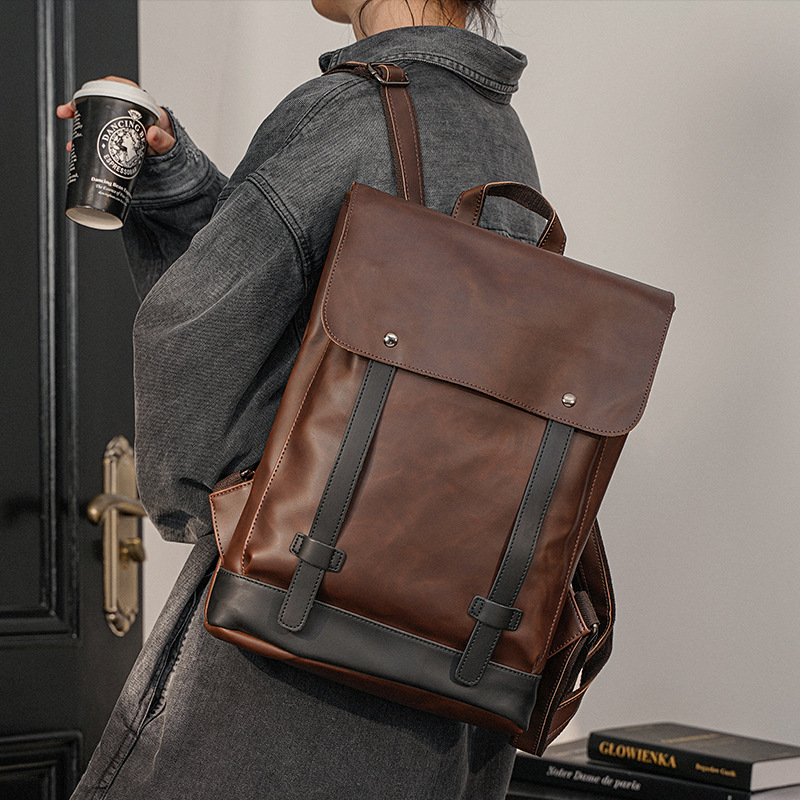 GOYN Men Vintage Leather Backp - Leather Work Rucksack Mens 评论和价格