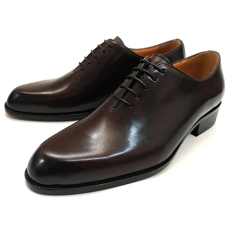Successful Men's Leather Shoes - Leather Work Oxfords 评论和价格