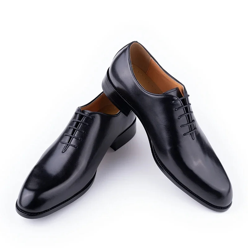 Successful Men's Leather Shoes - Leather Work Oxfords 评论和价格