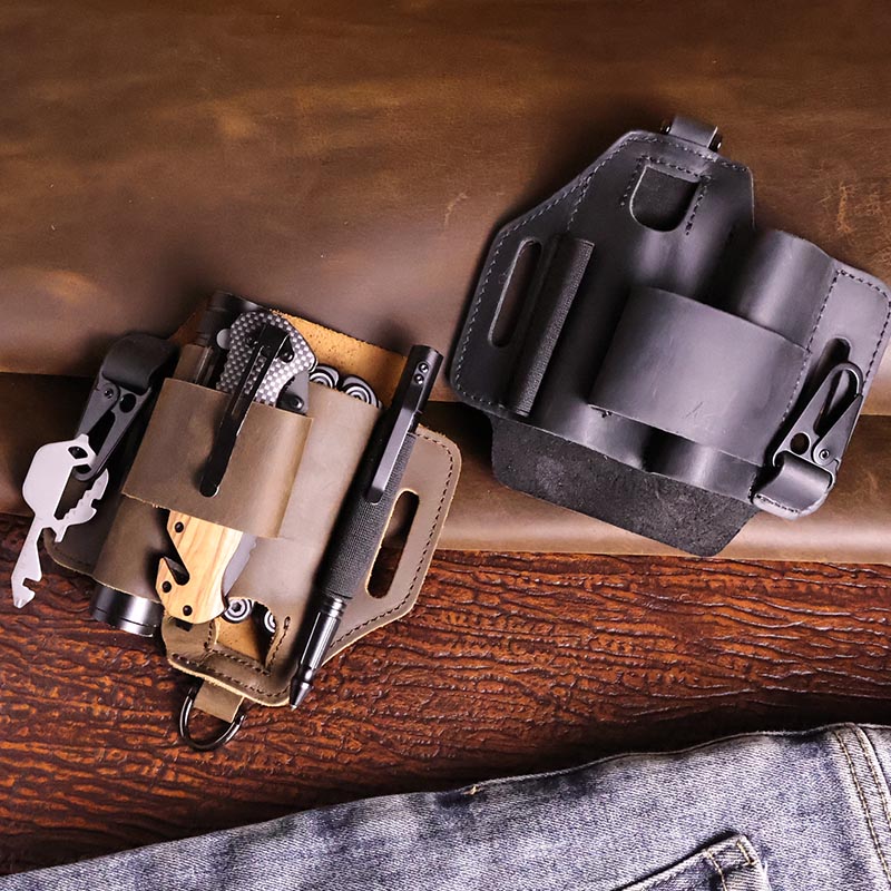 Genuine Leather Tactical Fanny - Leatherwork Knife Sheath 评论和价格