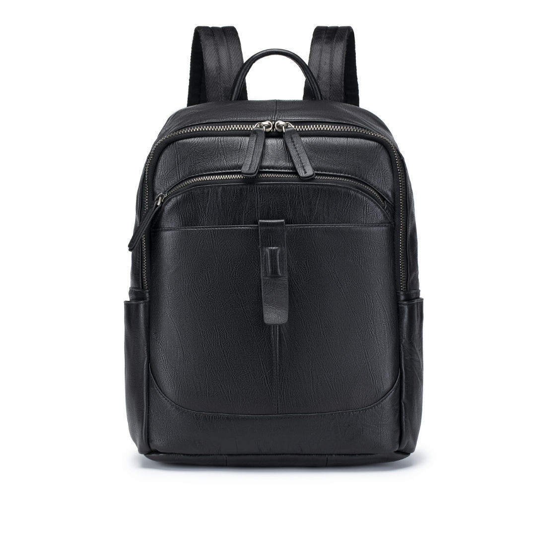 Black Man Genuine Leather Back - Leather Work Rucksack Mens 评论和价格