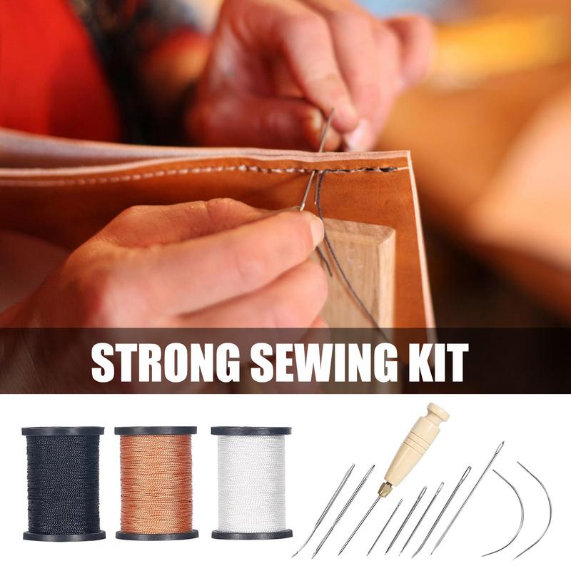 Leather Stitching Kit Heavy Du - Leatherwork Tool Kit 评论和价格