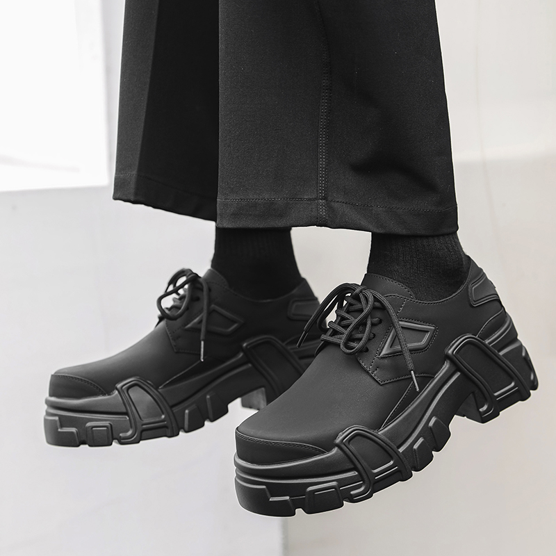 Men Platform Leather Shoes For - Leather Work Oxfords 评论和价格