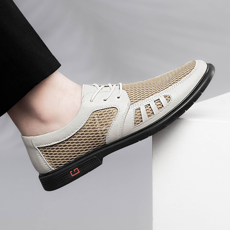 New Summer Business Men's Dres - Leather Work Oxfords 评论和价格