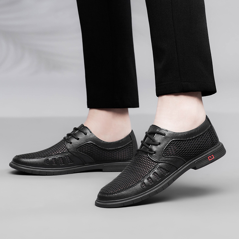 New Summer Business Men's Dres - Leather Work Oxfords 评论和价格