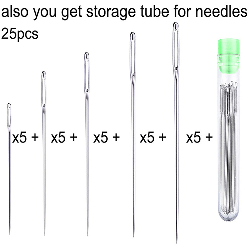 25 Pcs Large Eye Stitching Nee - Leatherwork Tool Kit 评论和价格