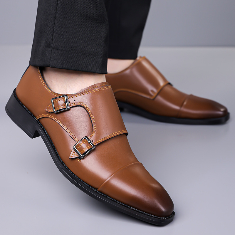 Men's Formal Leather Oxford Sh - Leather Work Oxfords 评论和价格