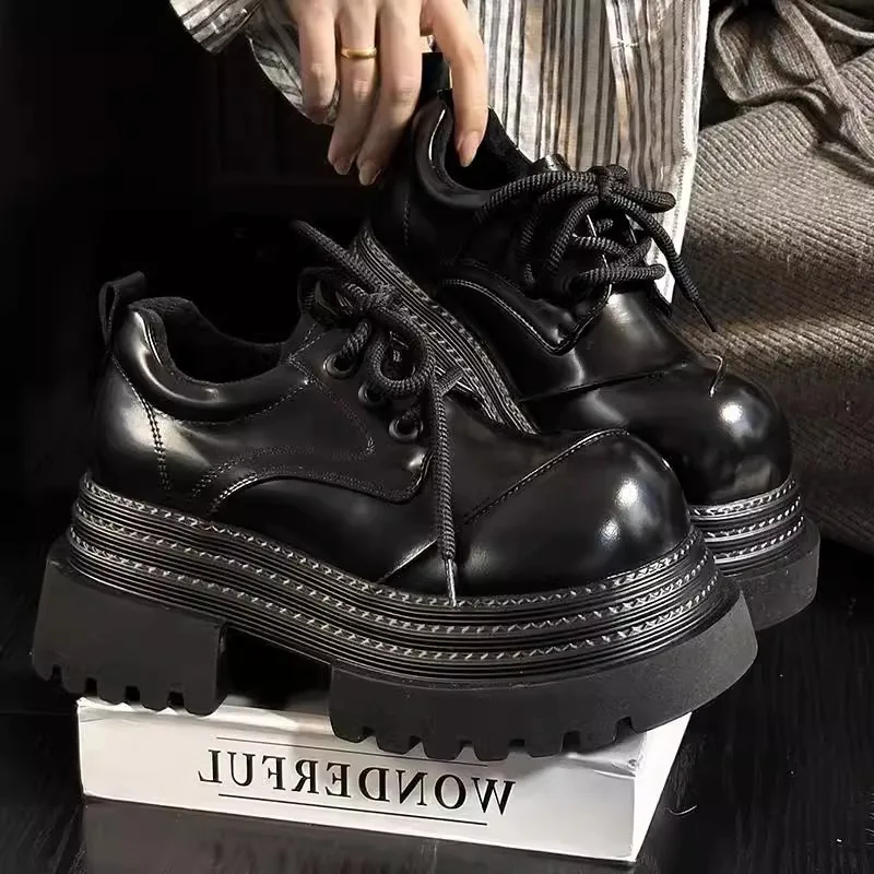 Women Retro Loafers 2025 Sprin - Leather Work Oxfords 评论和价格