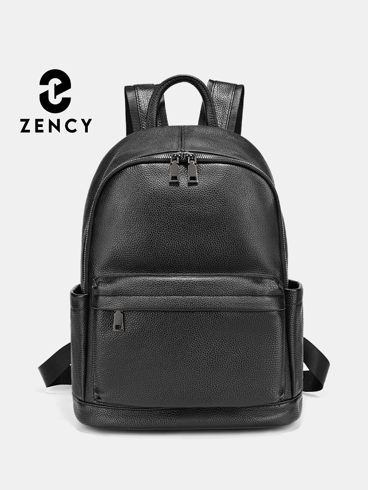 Zency Men Backpack Cow Leather - Leather Work Rucksack Mens 评论和价格